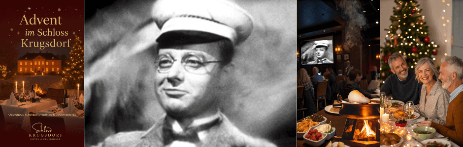 Kurzurlaub Weihnachtszeit: An den Adventswochenenden zeigen wir die Feuerzangenbowle mit Heinz Rühmann. : Perfekt für einen Urlaub im Advent oder eine kleine Adventsreise