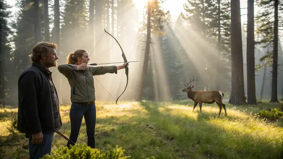 Instinktives Bogenschiessen in der Uckermark - Schloss Krugsdorf