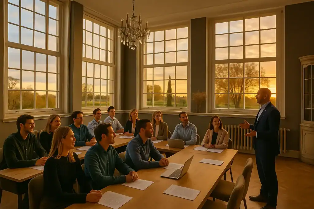 Seminar in Schloss Krugsdorf bei Pasewalk nahe bei Berlin