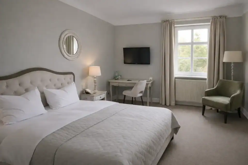 Doppelzimmer im Schloss für Seminarteilehmer