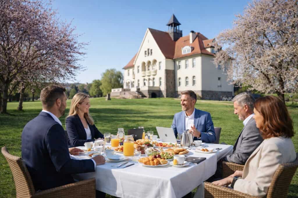 offsite Frühstück im Grünen