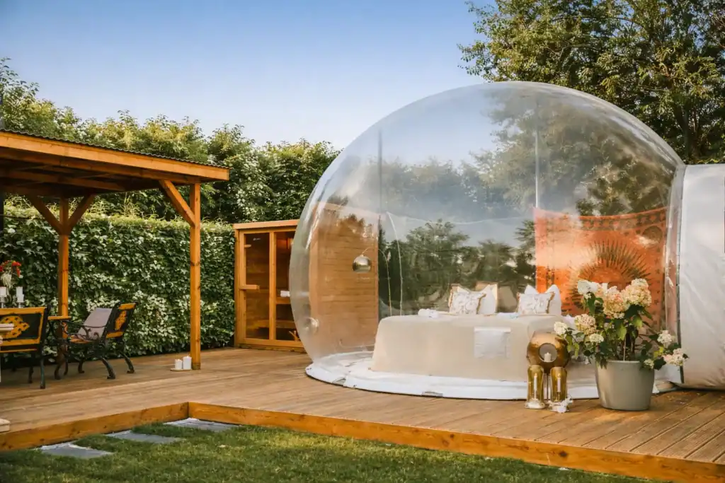 Bubble Tent im Grünen