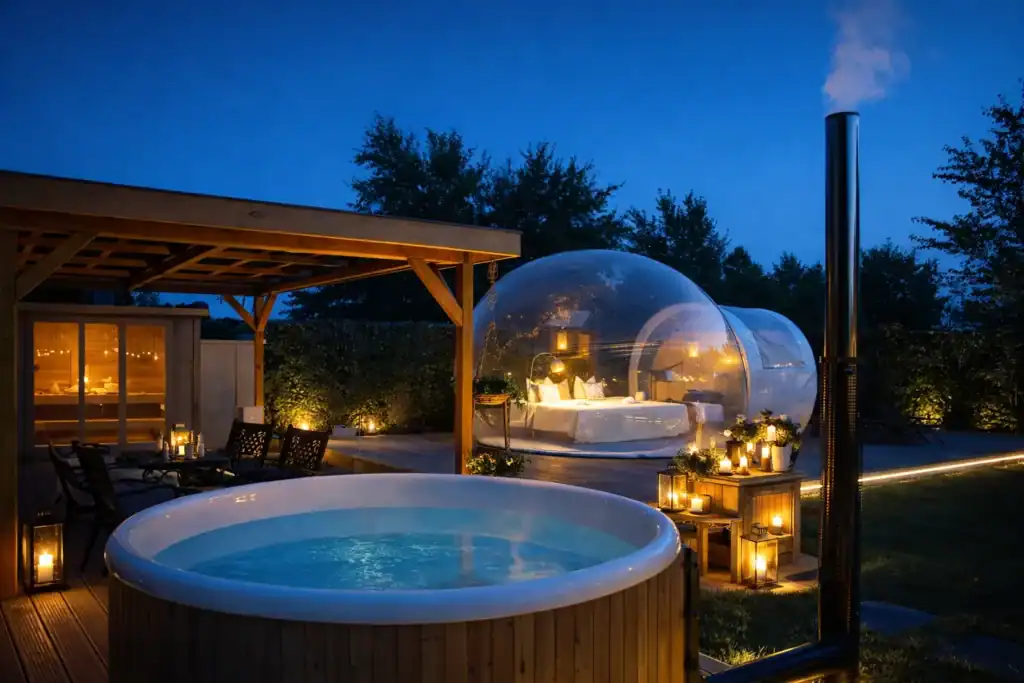 Bubble Tent mit Private Wellness in Brandenburg/Vorpommern