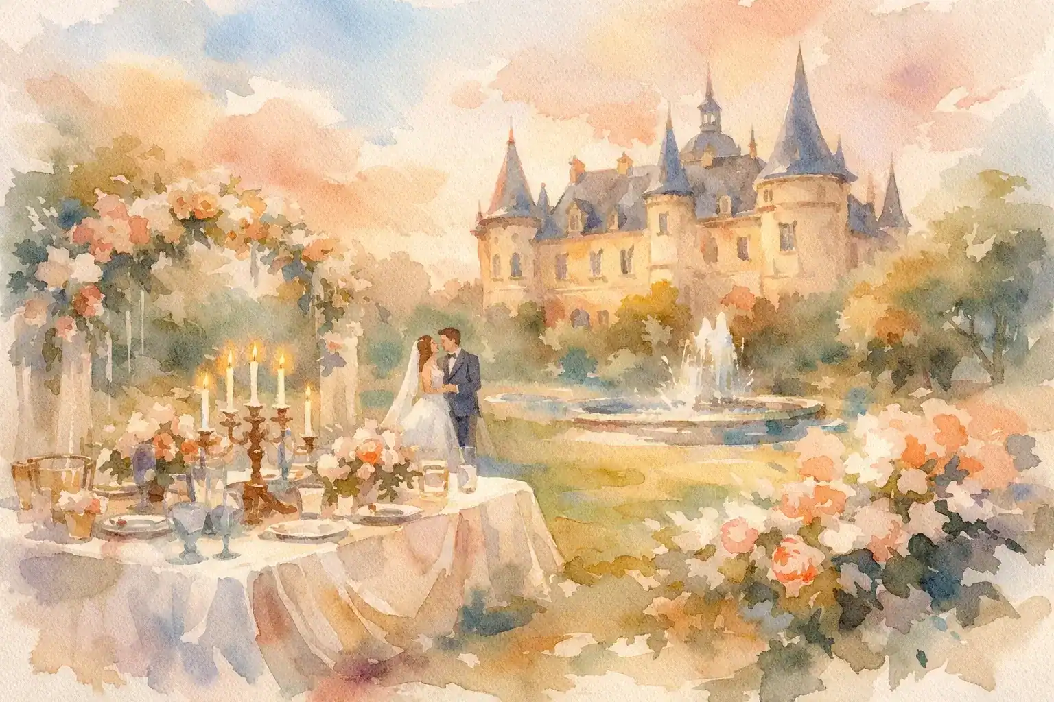 Hochzeit feiern im Schloss - stilvoll planen