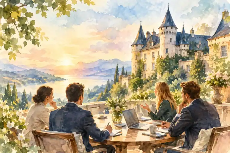 Strategieretreat im Schloss für klare Entscheidungen